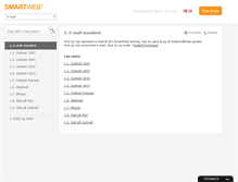Tablet Screenshot of mail-help.smart-web.dk